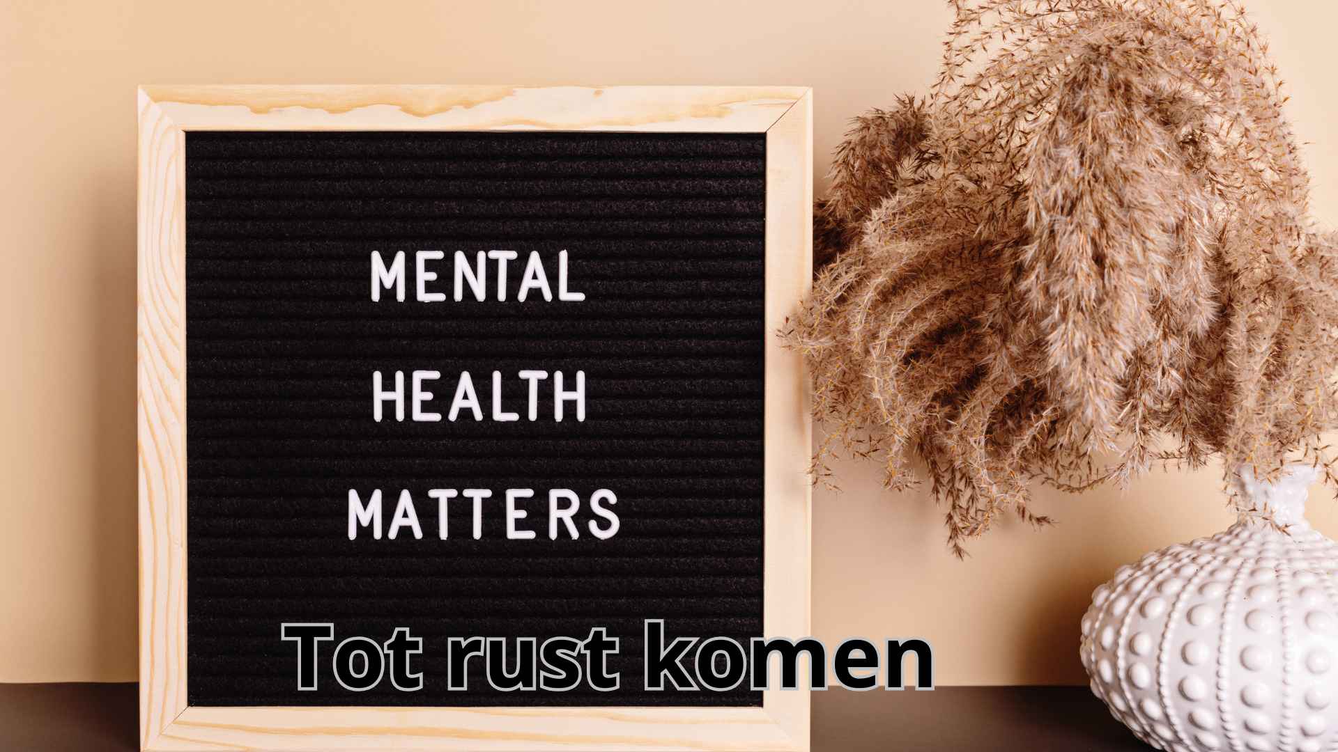 Beeld van rust en ontspanning als tegengewicht voor chronische stress